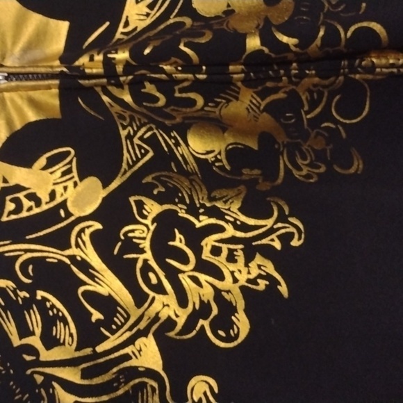 Disney 1928 Black & Gold Zip Front Sweatshirt Jacket xl - Picture 8 of 13